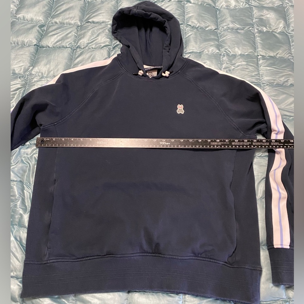 EUC Mens Blue Psycho Bunny Zip Up Hoodie Sz XL Retail $140.
